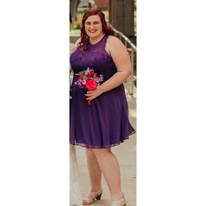 Azazie Sylvia Regency Knee Length Bridesmaid Dress